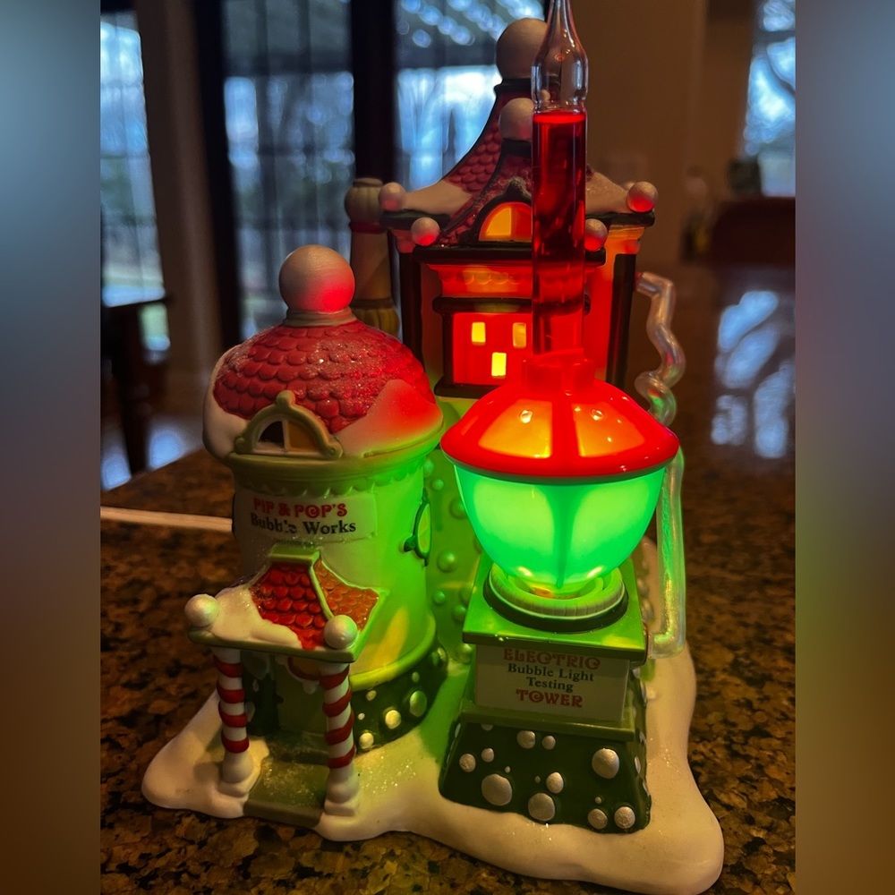 Department 56 North Pole Village Pip and Pop’s Bubble Works